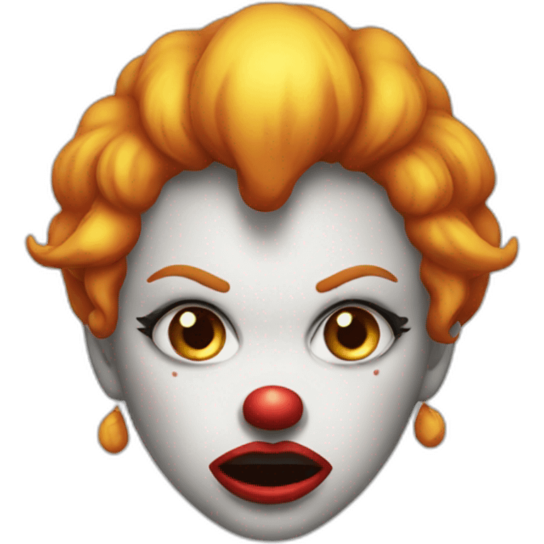 angry clown girl emoji