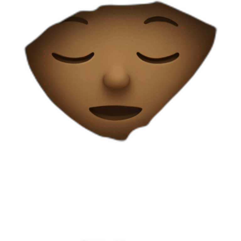 sleeping with blanket over head emoji