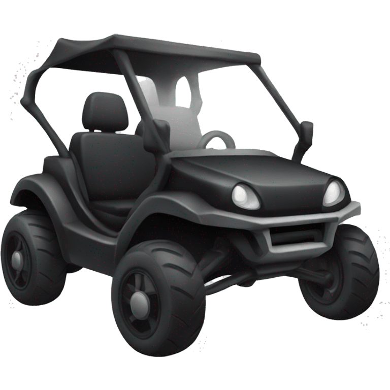 Black buggy  emoji