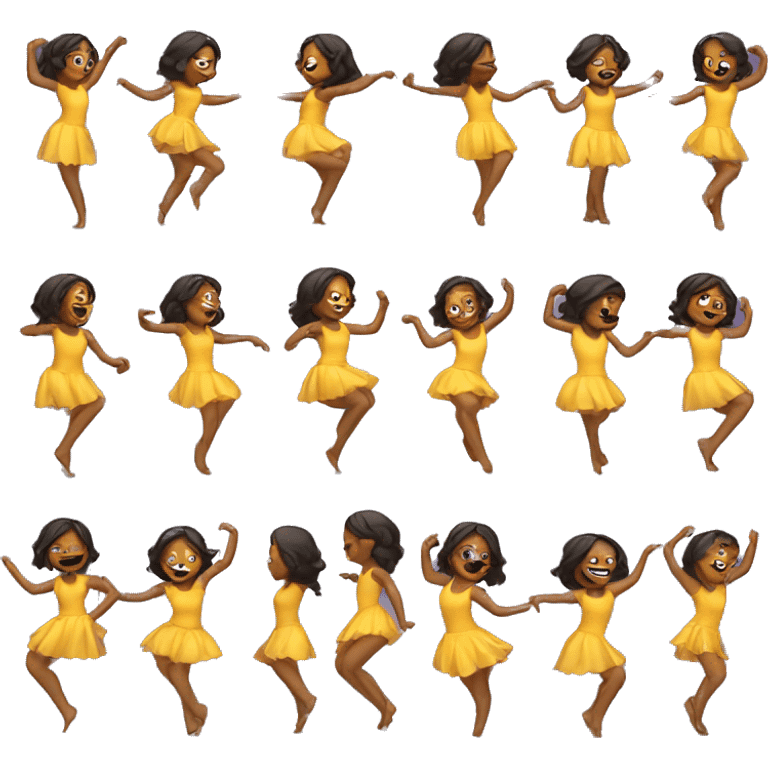 Girl dancing emoji