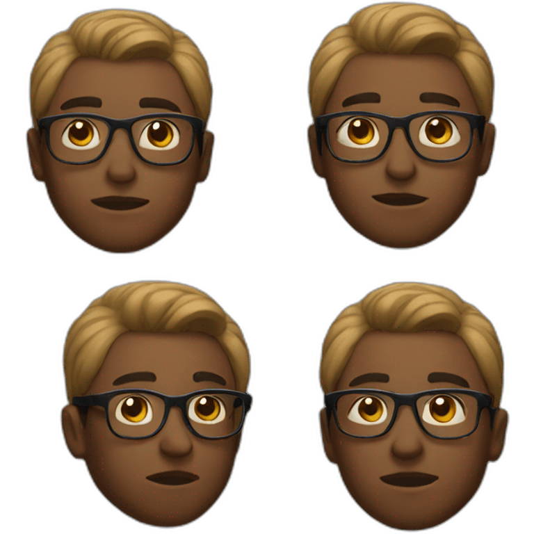 Boy with attitude glasses emoji