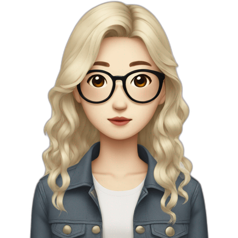 Stylish Korean teen emoji