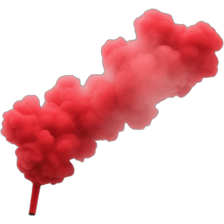 red smoke bomb emoji