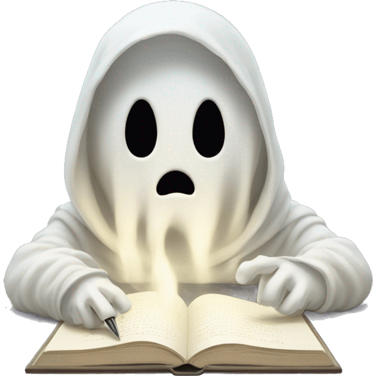 ghost writing emoji