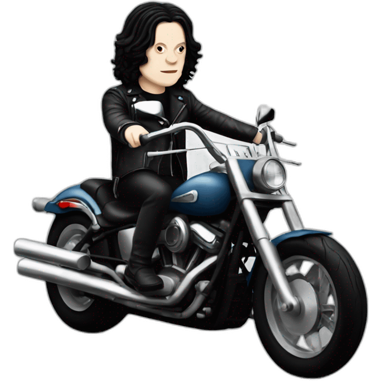 Jack White on a motorcycle  emoji