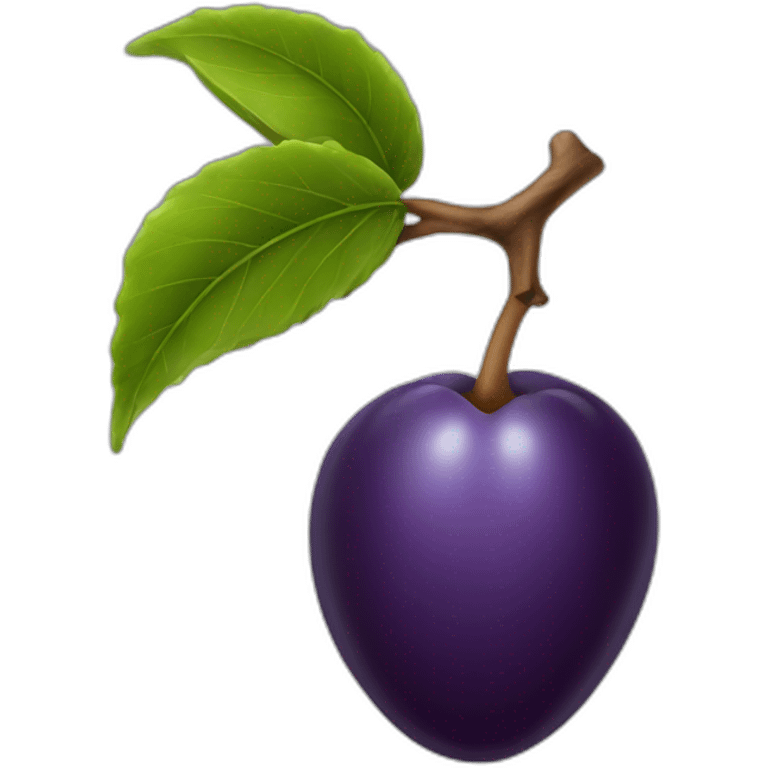 Plum emoji