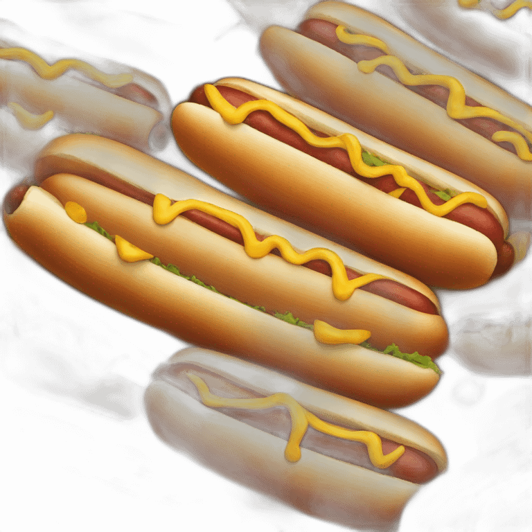 Dog inside a hot dog emoji