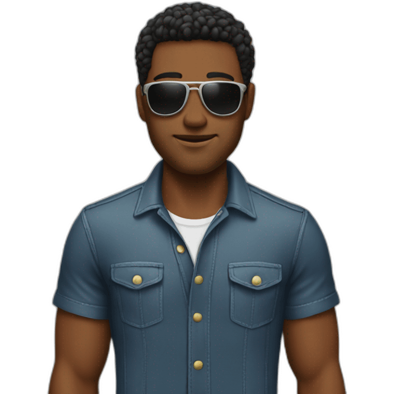 The cool guy emoji