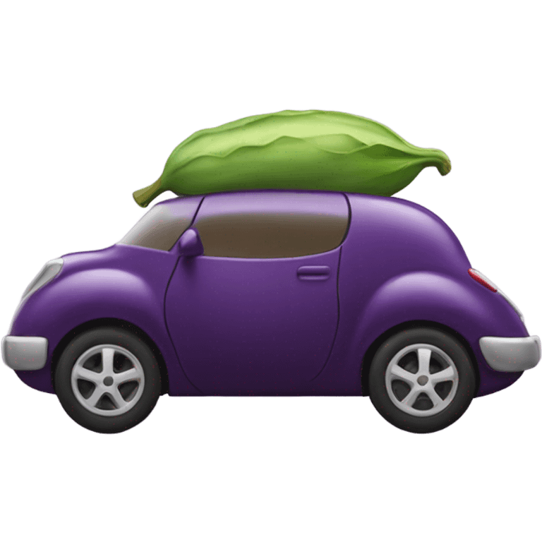 Eggplant car emoji