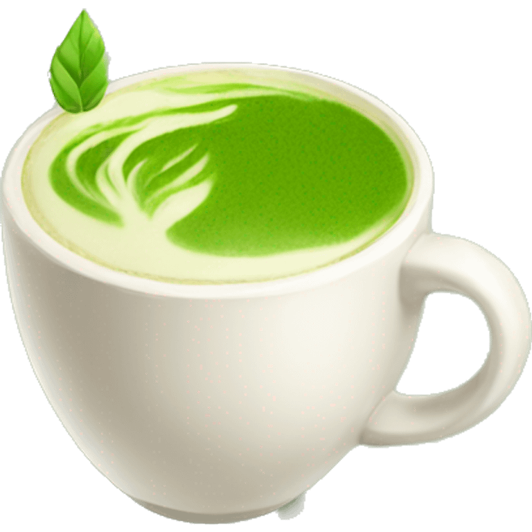 Realistic Matcha latte  emoji