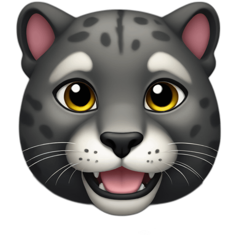 Cute little chubby Panther emoji