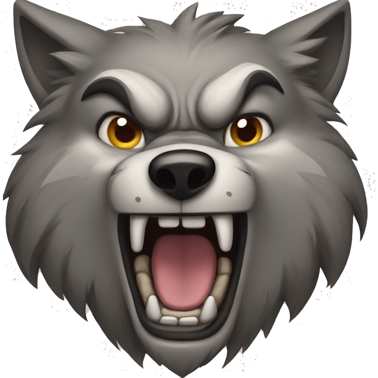 angry wolf emoji