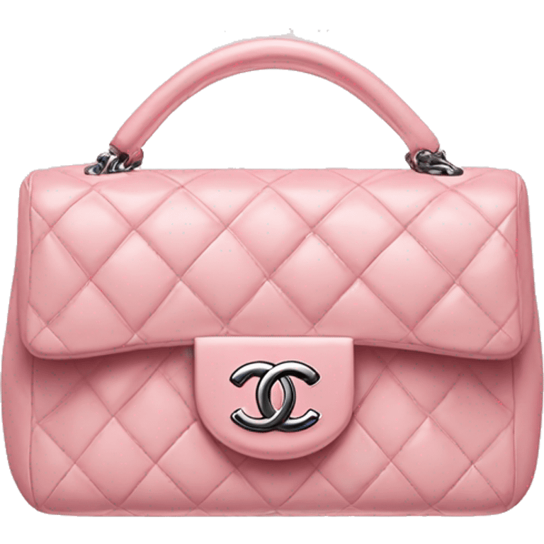 A light pink Chanel handbag  emoji