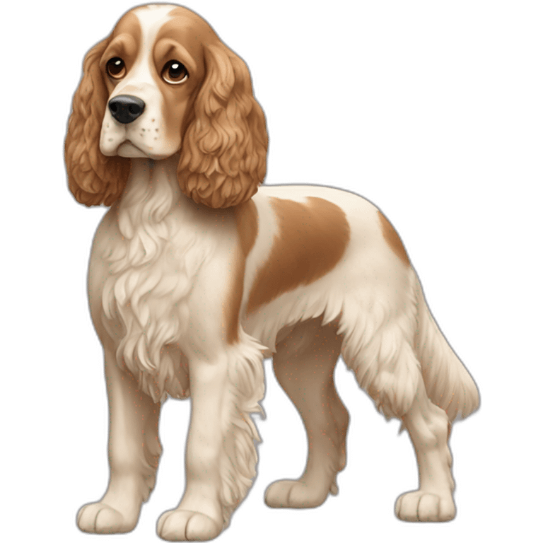 Dog-english-cocker-spaniel-full-body emoji