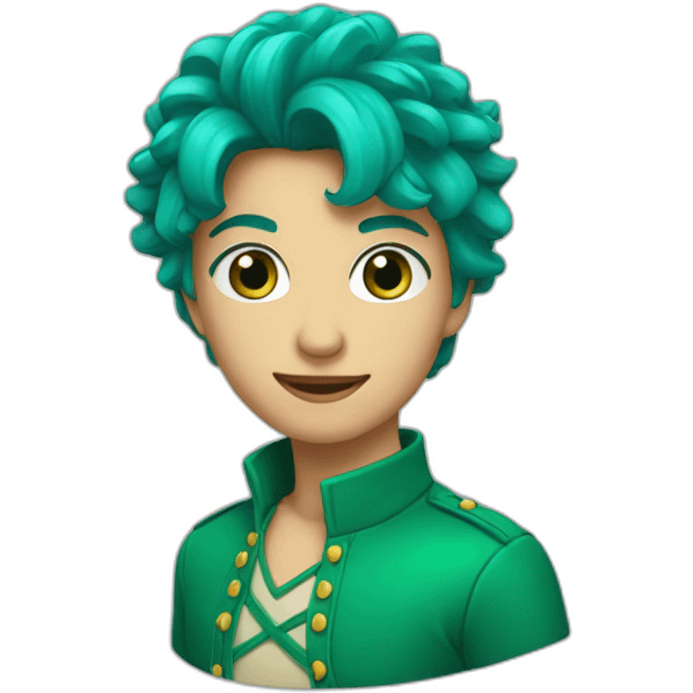 Cœur bleu vert emoji