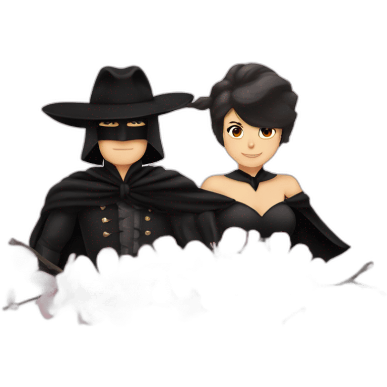 Zorro en couple avec sakura emoji