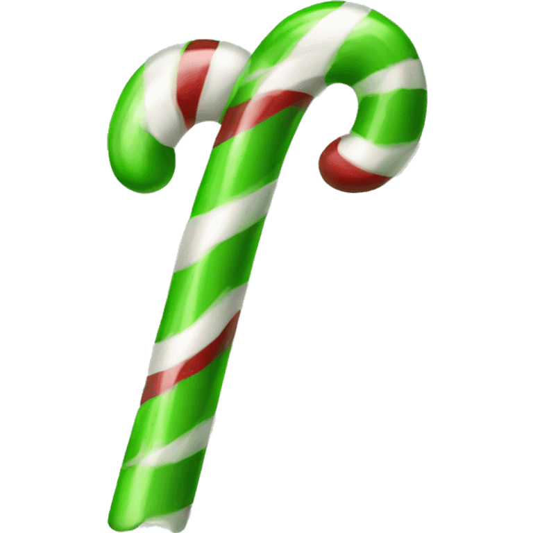 christmas green candy cane emoji