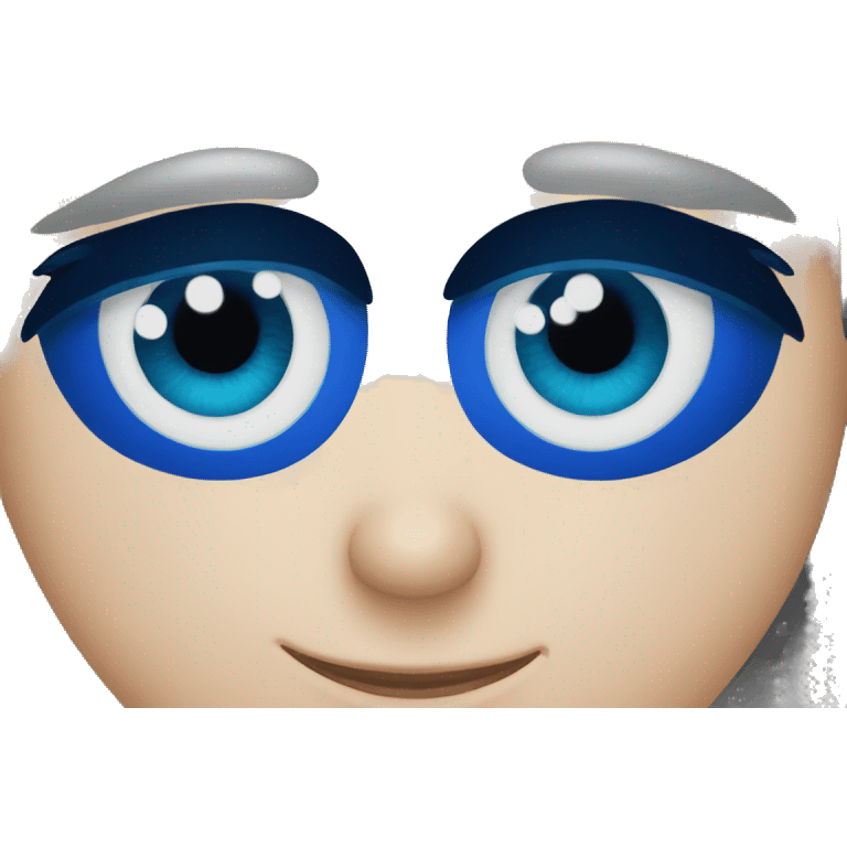 Ojos azules emoji