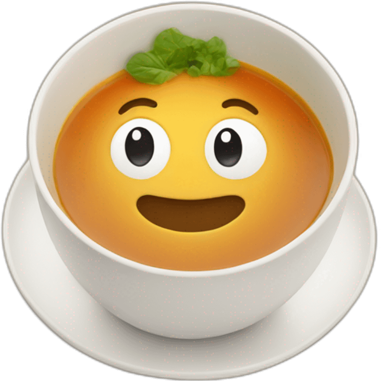 face in soup emoji