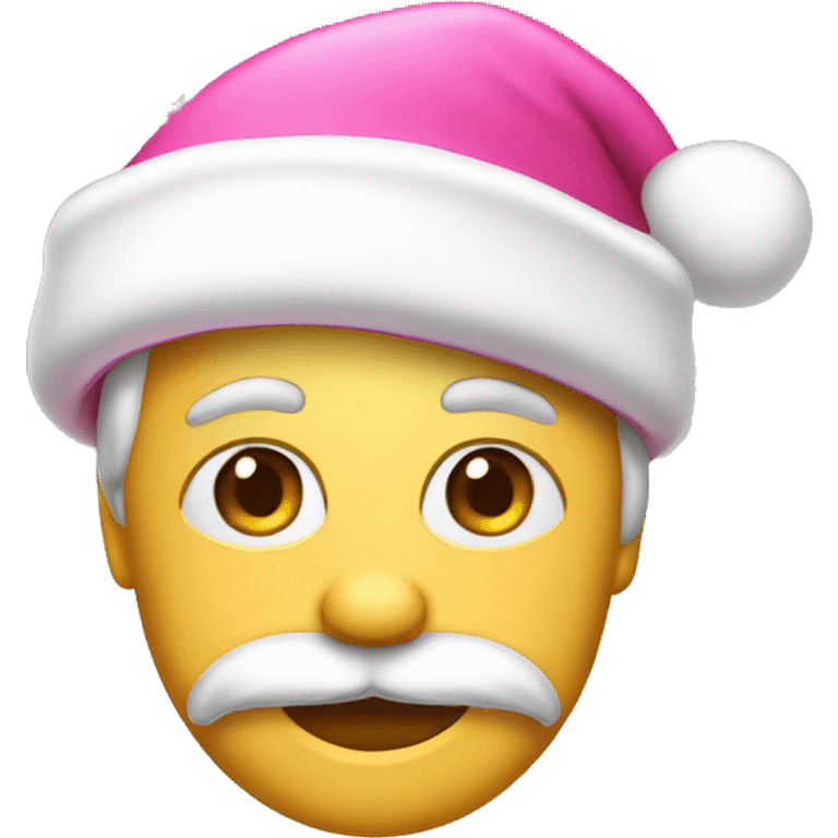 pink santa hat emoji