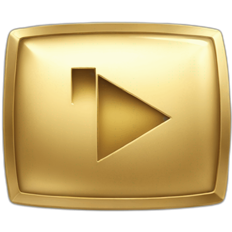 real like youtube gold play button emoji