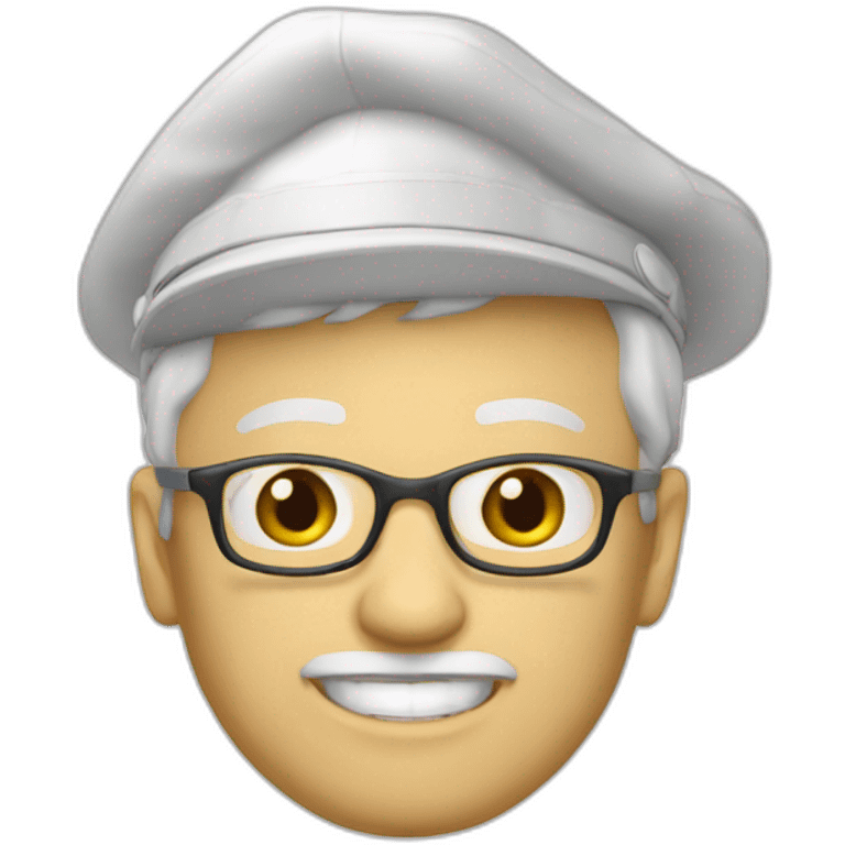 university directeur 47 old white cap emoji