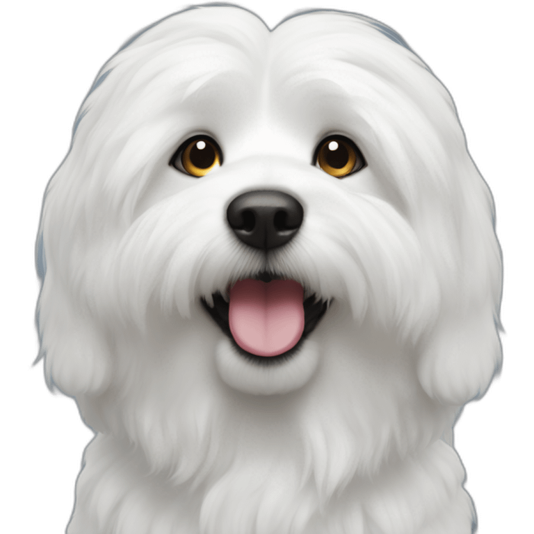 Cotton de tulear emoji