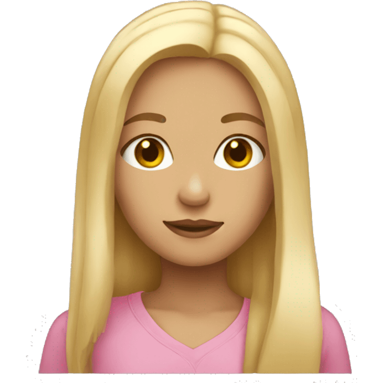 girl with blonde long hair emoji