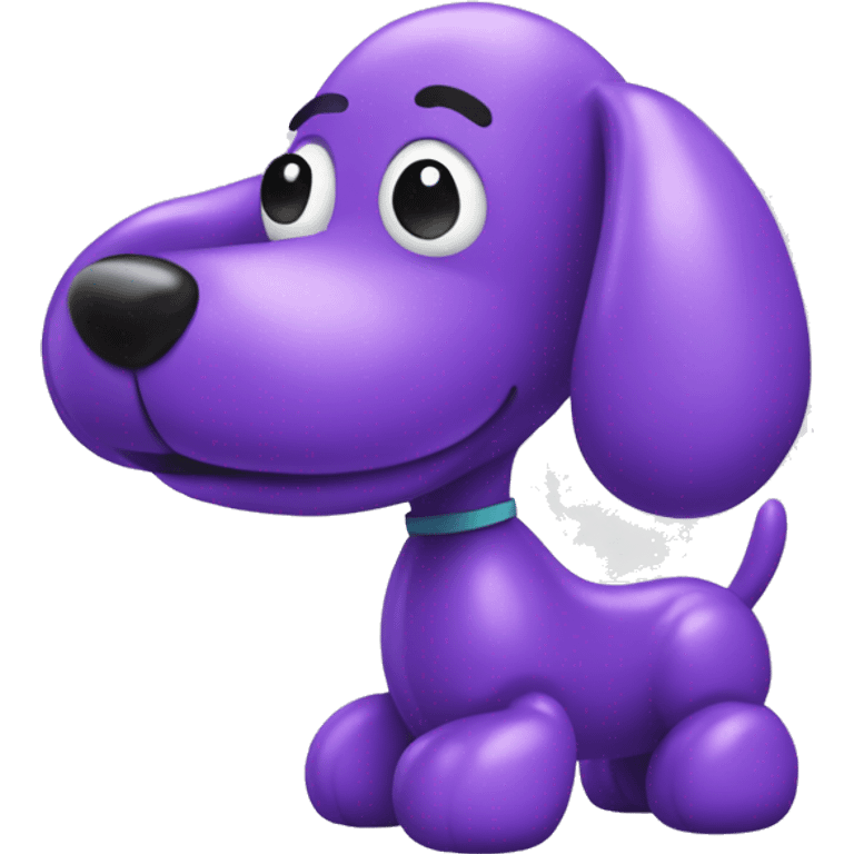 Purple balloon dog emoji