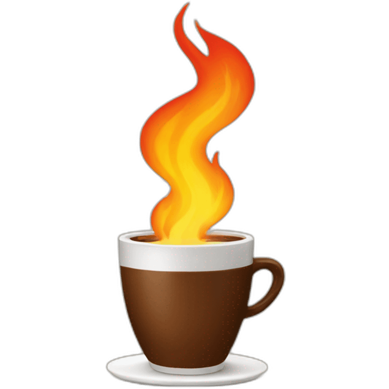 coffee on fire emoji