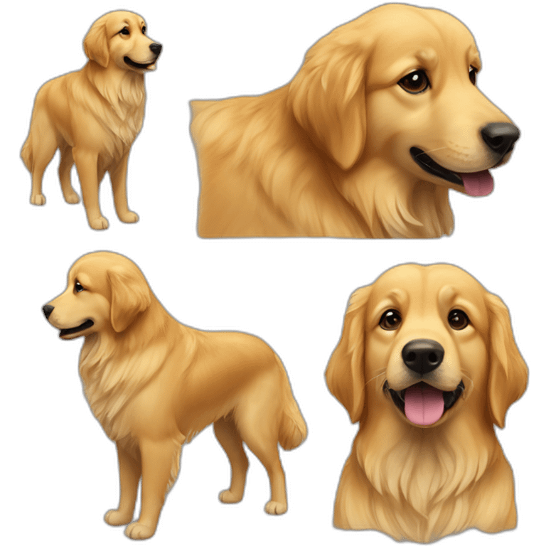 Bedouin golden retriever wearing a Ghutrah emoji