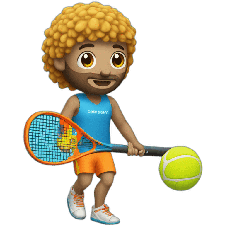 Padel-player-in-sea emoji