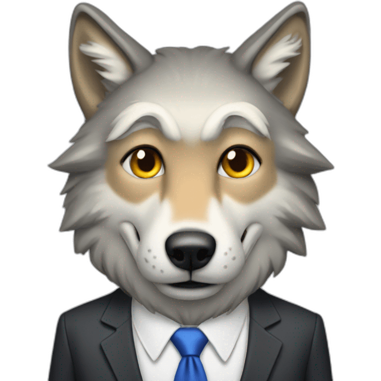 Donald Trump as wolf emoji