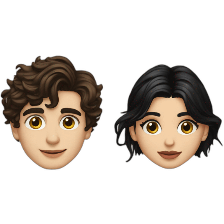 Timothy Chalamet and Kylie Jenner emoji