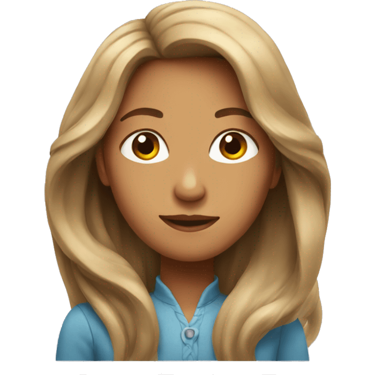 Lady with long hair  emoji