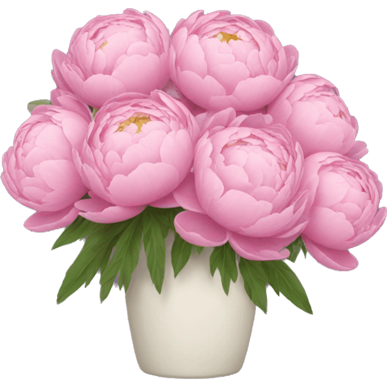 Peonies bouquet emoji