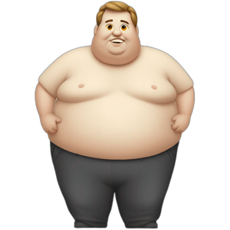 obese man emoji