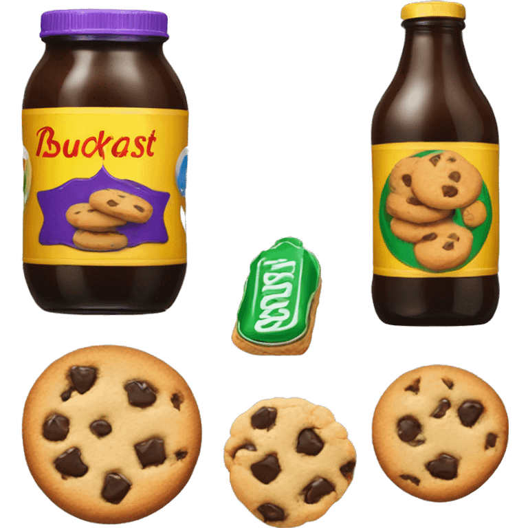 Buckfast and cookies emoji