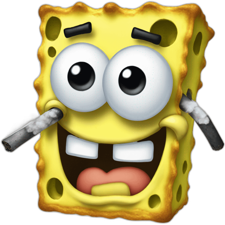 spongebob smoke emoji