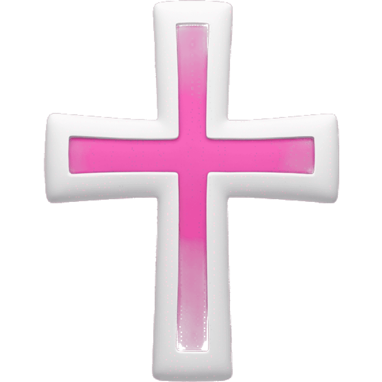 Pink cross emoji