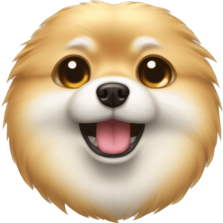 Pomeranian crying a lot emoji