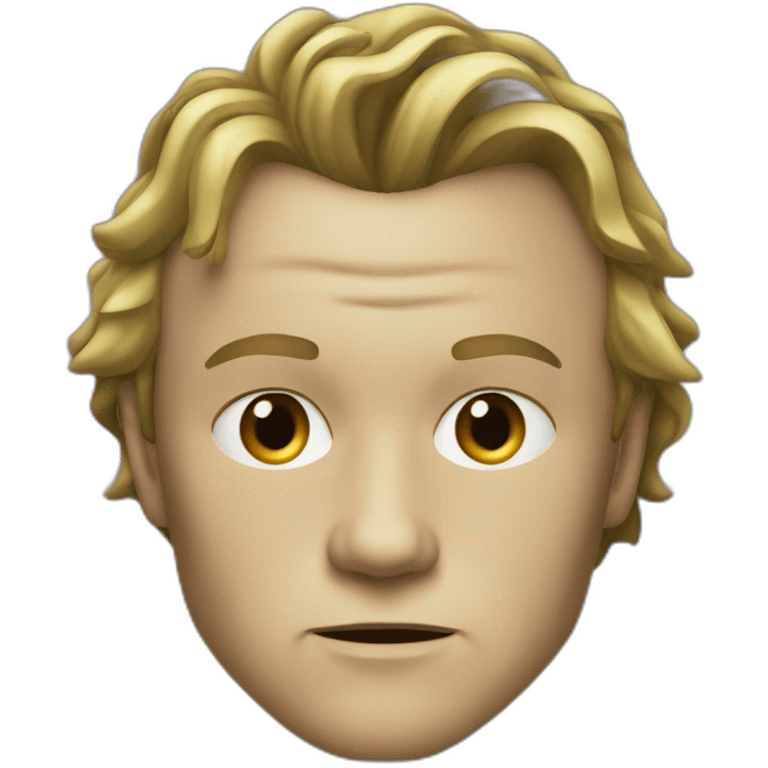 actor heath ledger serious emoji