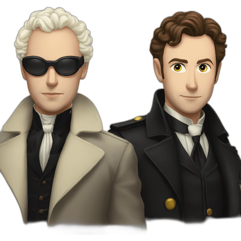 Aziraphale and Crowley  emoji