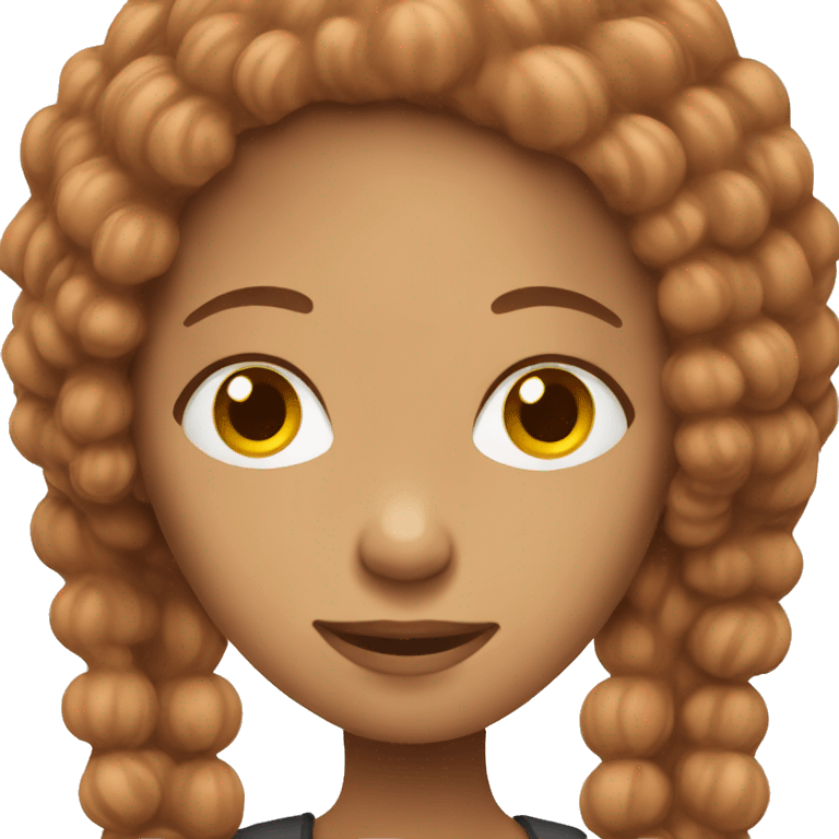 Woman with hazelnut coloured hair  emoji