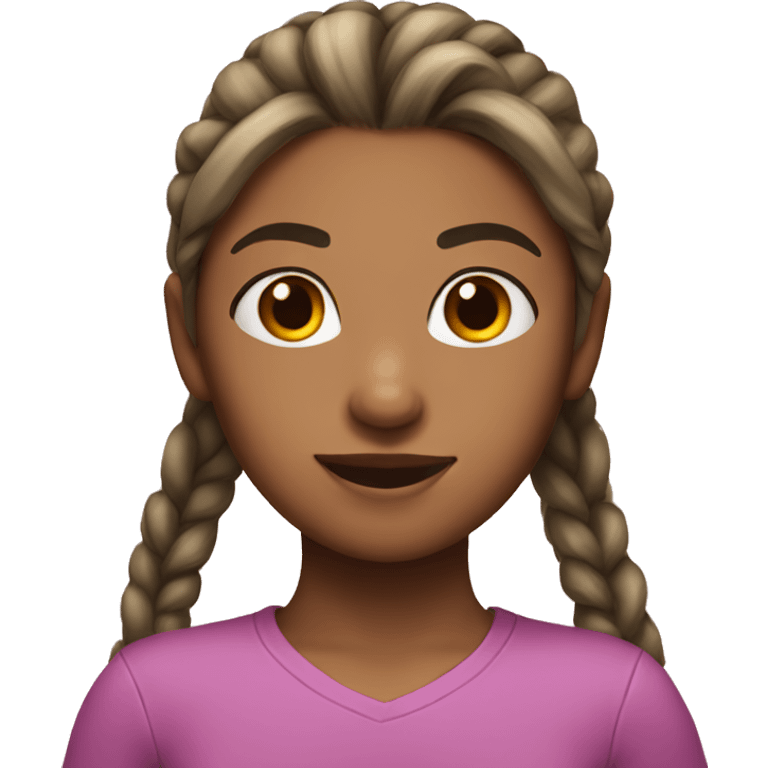 girl with a long pony tail emoji