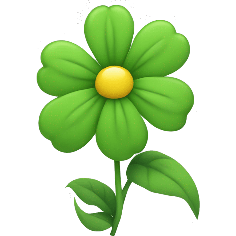 Green flower emoji