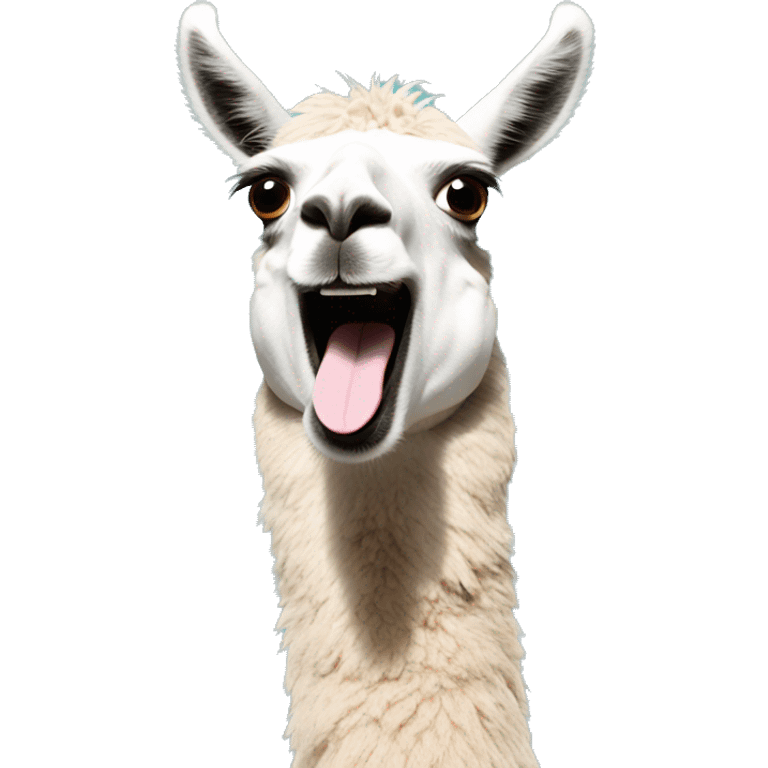 Llama laughing  emoji