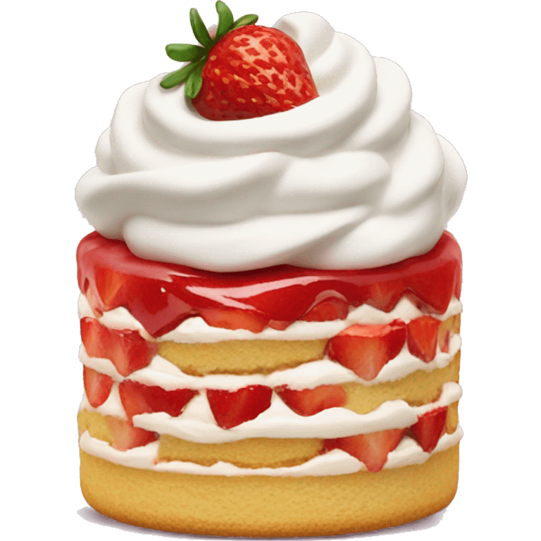 Strawberry shortcake dessert  emoji