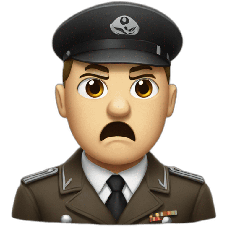 Hitler ungry emoji