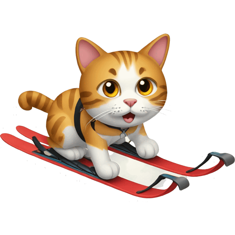 cat on skis emoji